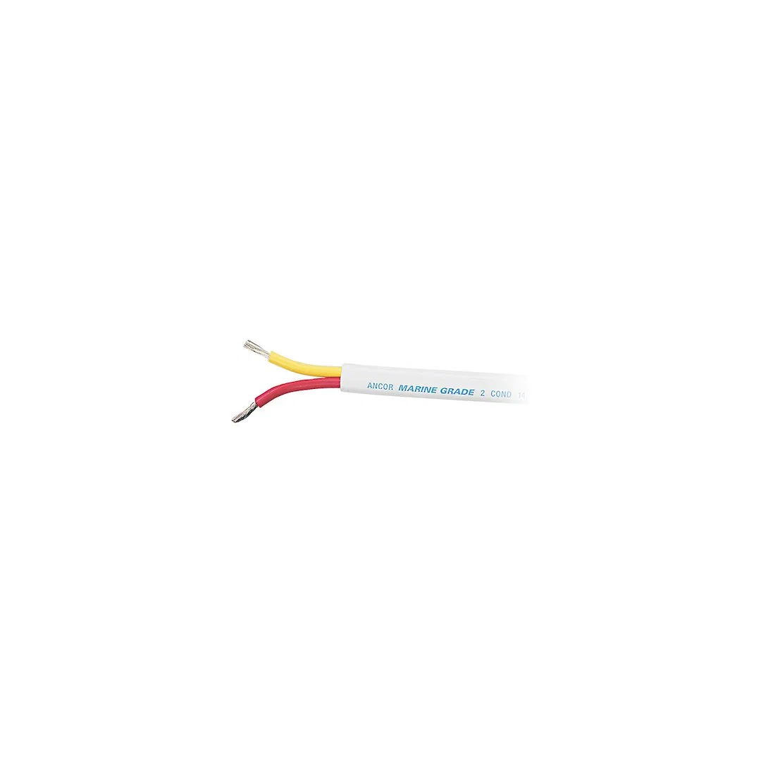 124910 – ANCOR Duplex Wire, Stranded Conductor 18/2 AWG Flat Encasement Red/ Yellow 100 Foot Length Tinned Copper Con...